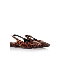 Γόβες mules animal print δερματίνη μυτερές